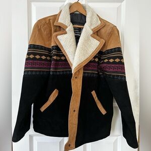 Vintage 90s Genuine Suede Leather Western Jacket